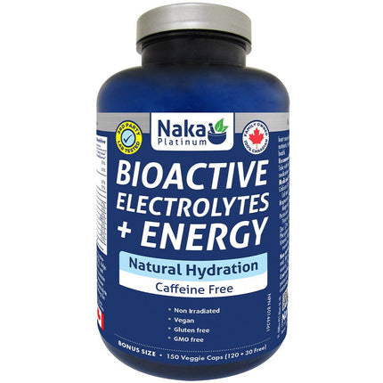 Naka Platinum BIOACTIVE ELECTROLYTES + ENERGY, 150 VCaps