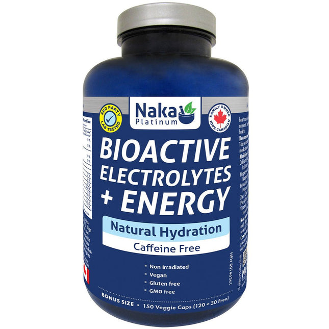 Naka Platinum BIOACTIVE ELECTROLYTES + ENERGY, 150 VCaps