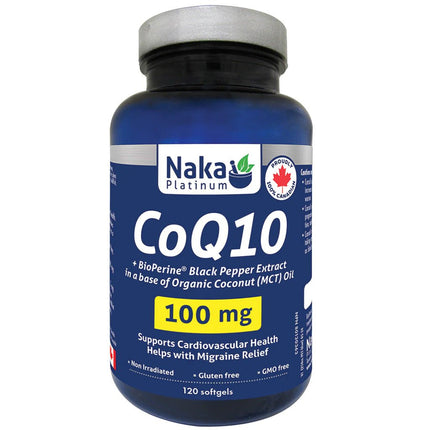 Naka Platinum COQ10 (100mg), 120 Softgels