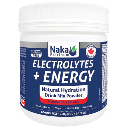 Naka Platinum Electrolytes + Energy (Pro E2), 250g Bonus Size