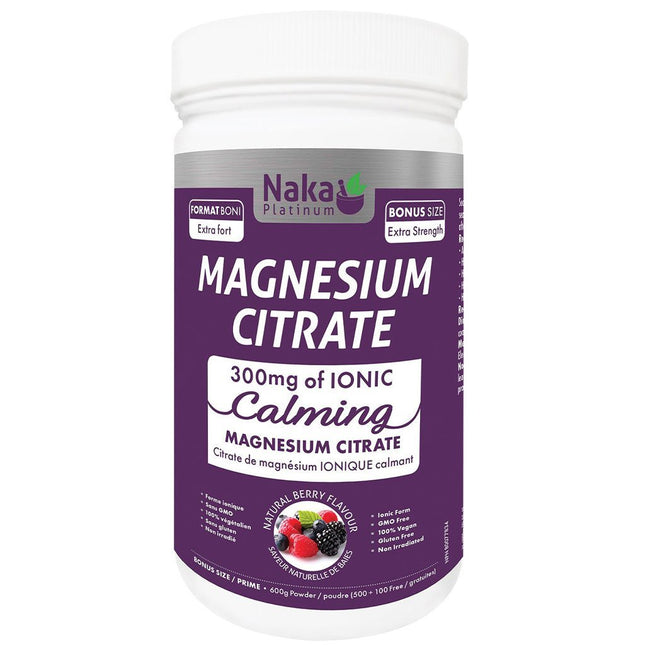 Naka Platinum MAGNESIUM CITRATE POWDER, 600g