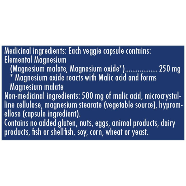 Naka Platinum MAGNESIUM MALATE, 200 VCaps