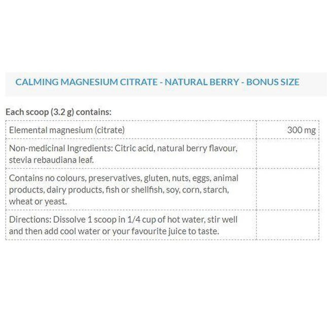 Naka Platinum MAGNESIUM CITRATE POWDER, 600g