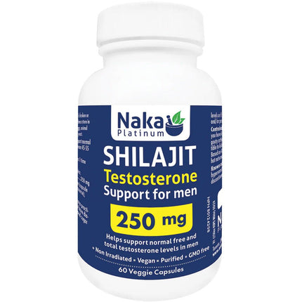 Naka Platinum SHILAJIT TEST SUPPORT FOR MEN, 60 VCaps