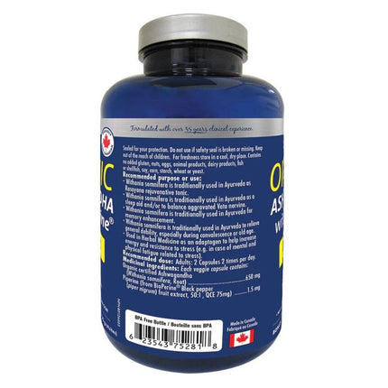 Naka Platinum ASHWAGANDHA w/ BIOPERINE, 75 VCaps