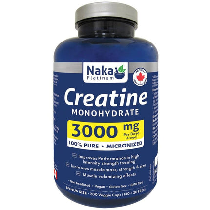 Naka Platinum CREATINE 3000mg, 200 VCaps