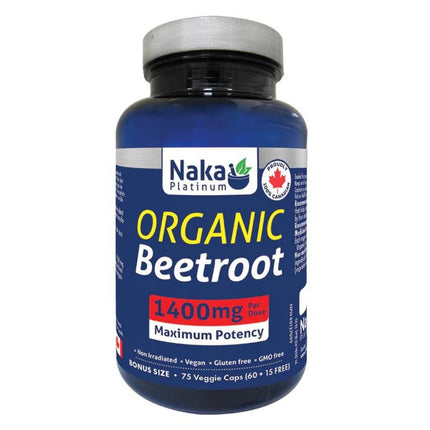 Naka Platinum ORGANIC BEETROOT, 75 VCaps