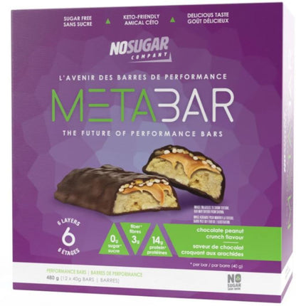 No Sugar Company METABAR, 12 Bars/Box