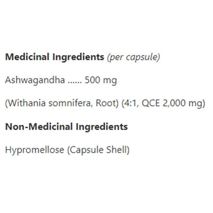 Nutridom ASHWAGANDHA 2000, 60 VCaps