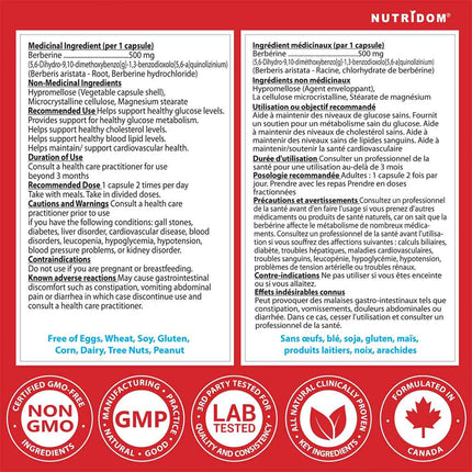 Nutridom BERBERINE 1000, 60 VCaps