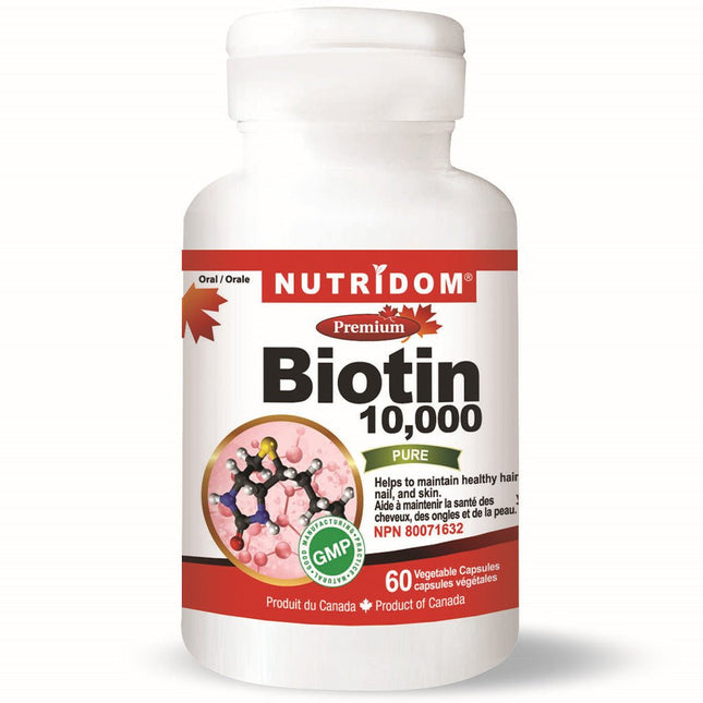 Nutridom BIOTIN 10,000, 60 VCaps