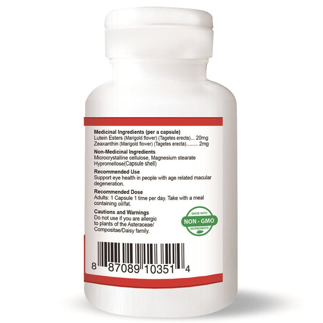 Nutridom LUTEIN 20 w/ ZEAXANTHIN, 60 VCaps