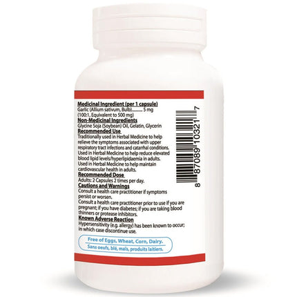 Nutridom ODOURLESS GARLIC 500, 120 Softgels