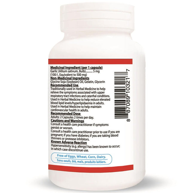 Nutridom ODOURLESS GARLIC 500, 120 Softgels