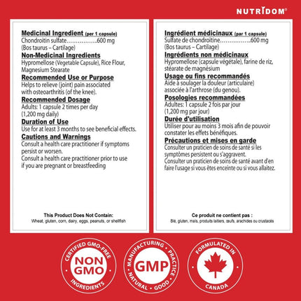 Nutridom CHONDROITIN 1200mg, 60 VCaps