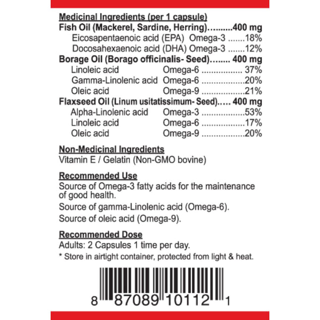 Nutridom OMEGA 369, 120 Softgels