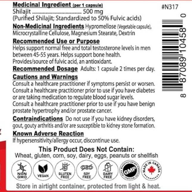 Nutridom SHILAJIT 500mg, 60 VCaps