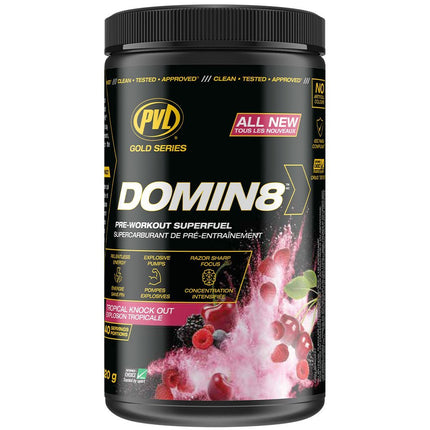 PVL DOMIN8 Pre-workout (520g), 40 Servings