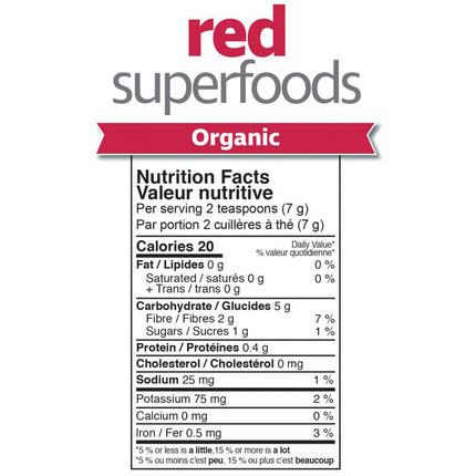 Prairie Naturals ORGANIC RED SUPERFOODS, 210g