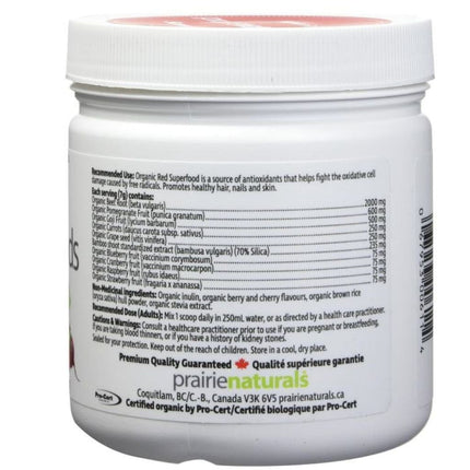 Prairie Naturals ORGANIC RED SUPERFOODS, 210g