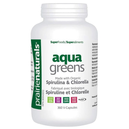 Prairie Naturals SUPERFOODS AQUA GREENS, 360 VCaps