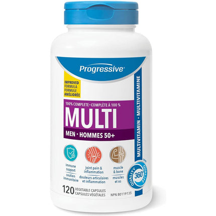 Progressive MULTIVITAMIN MEN 50+, 120 VCaps