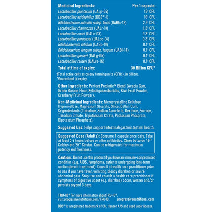 Progressive PERFECT PROBIOTIC 30 BILLION, 60 VCaps