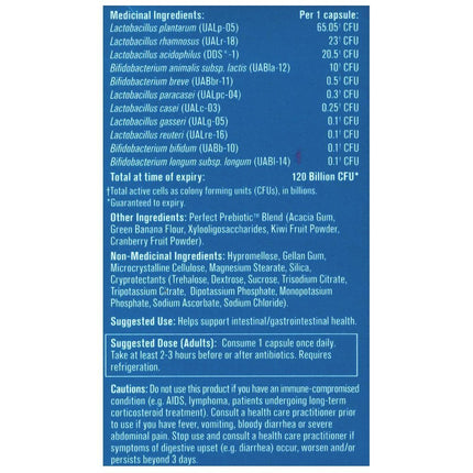 Progressive PERFECT PROBIOTIC 120 BILLION, 30 VCaps (Ultra Strength)