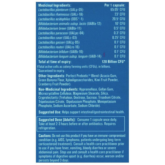 Progressive PERFECT PROBIOTIC 120 BILLION, 30 VCaps (Ultra Strength)