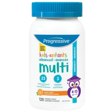 Progressive KIDS ADVANCED MULTI, 120 Chewable Tabs