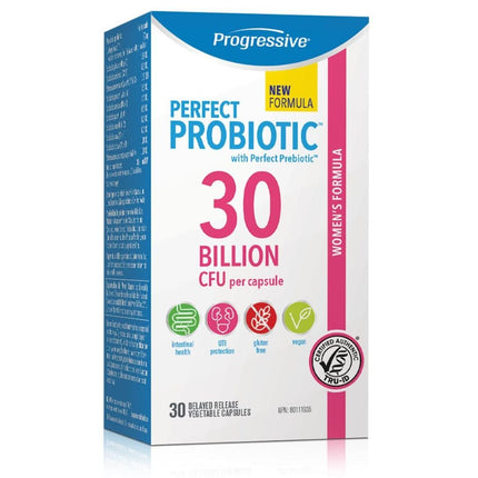 Progressive PERFECT PROBIOTIC Women's Support, 30 BILLION, 30 VCaps