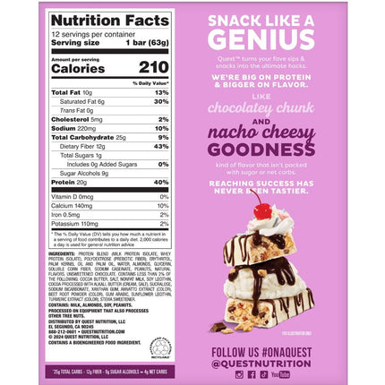Quest OVERLOAD PROTEIN BARS, 12 Bars/Box