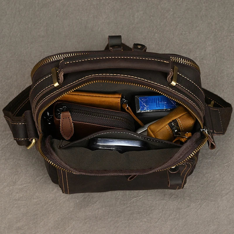 Leather Men's Shoulder Bag