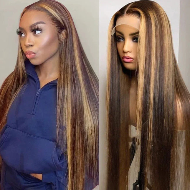 Highlight Wig – Perruque brésilienne lisse, preplucked, lace front