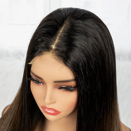 Perruque cheveux humains vietnamiens – 16A double drawn, HD Lace