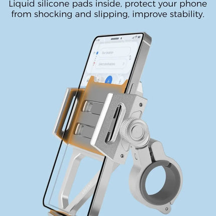 DIBELLAY – Support Téléphone Vélo/Moto 360° en Aluminium (4.5-7")