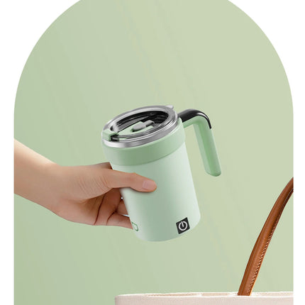DIBELLAY – Tasse Magnétique Auto-Mélangeuse Rechargeable en Acier Inoxydable