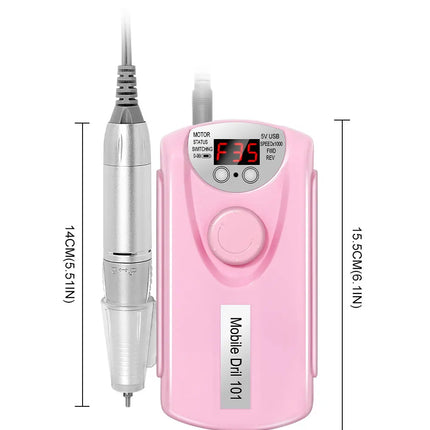 Rechargeable Professional Nail Drill Machine – 35,000/45,000 RPM