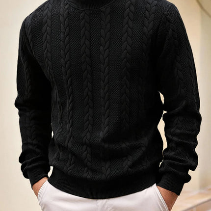 Men’s Jacquard Turtleneck Sweater