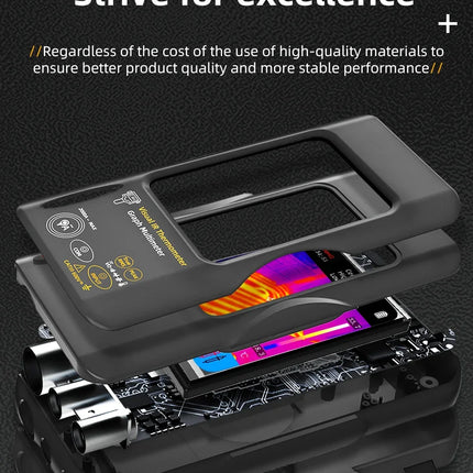 DIBELLAY BSIDE SH9/SH7 Thermal Imager & Multimeter 2-in-1 (320×320, 20000 Counts) – Auto & Heating