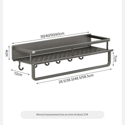 Aluminum Bathroom Wall Rack