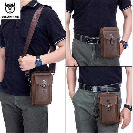 BULLCAPTAIN Crazy Horse Leather Men's