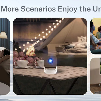 LynCast X1 Smart Mini Projector, 1080P Support, WiFi 6, BT 5.4, 180° Rotation