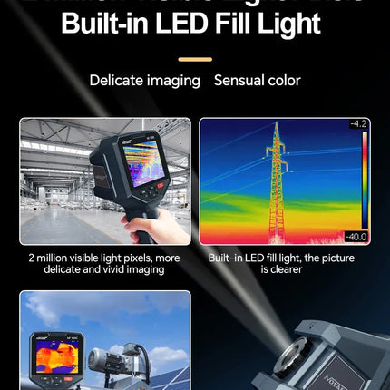 DIBELLAY NOYAFA NF-526E Infrared Thermal Imager – 256×192, Handheld Industrial Thermometer for Floor Heating & Repairs