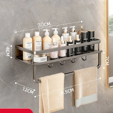 Aluminum Bathroom Wall Rack