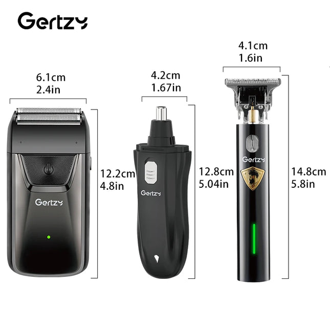 3 in 1 Men's USB charging electric foil shaver