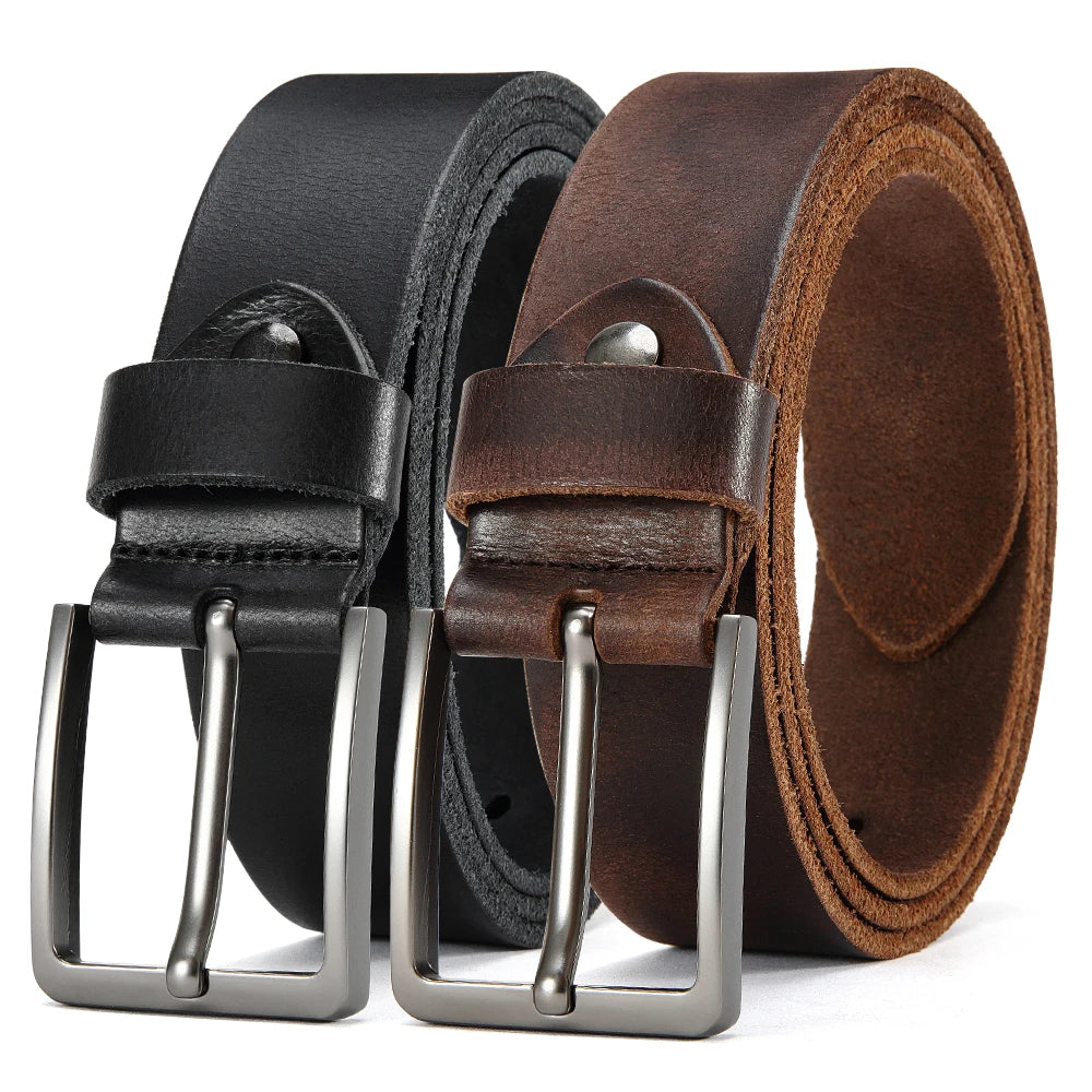 Antique High-quality Metal Needle Buckle Men's Casual Belt