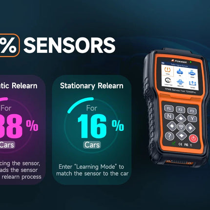 TPMS Sensor Activation & Reset Tool – Tire Pressure Monitoring, Programming, and OBD2 Diagnostic Tool