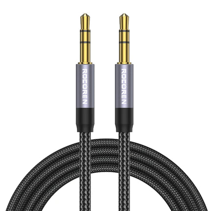 DIBELLAY Rocoren 3.5mm Aux Cable – Male to Male, 5M for Phone, Headphone, Car & Speaker