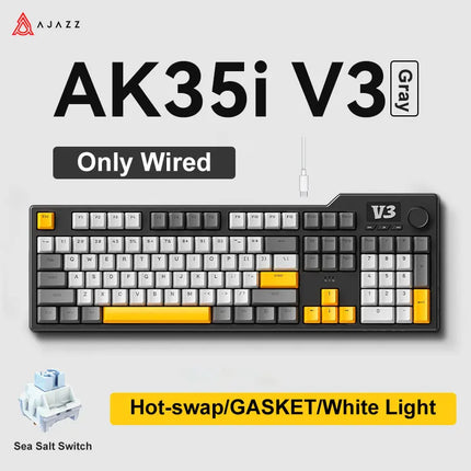 AJAZZ AK35I MAX Keyboard – Tri-Mode & Hot-Swap